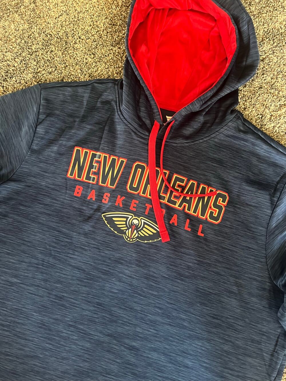 Fanatics NBA New Orleans Pelicans Hoodie Sweatshirt Blue XL (NWT)